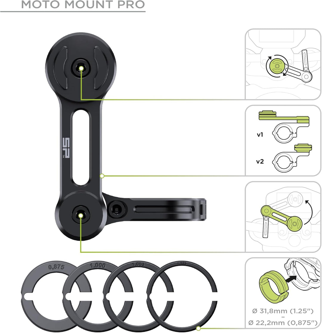 SP CONNECT Moto Bundle II mit Anti Vibration Module + Universal Interface | SPC+ | Handyhalter für M