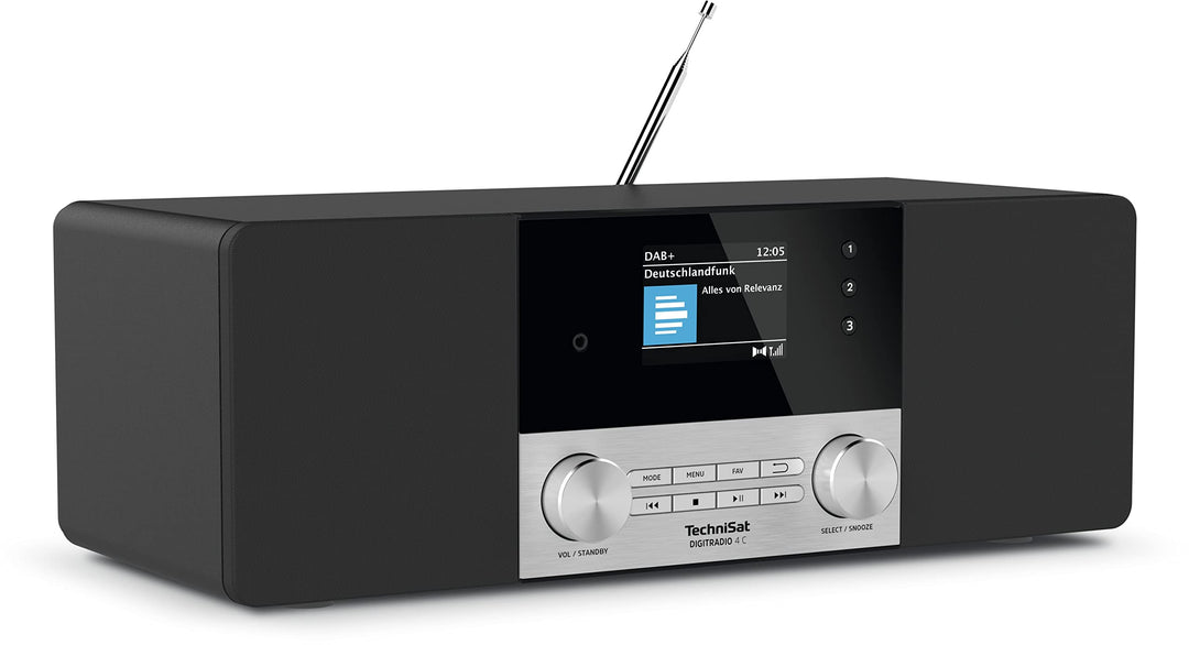 TechniSat DIGITRADIO 4 C - Stereo Digital-Radio (DAB+, UKW, Farbdisplay, Bluetooth-Audiostreaming, K