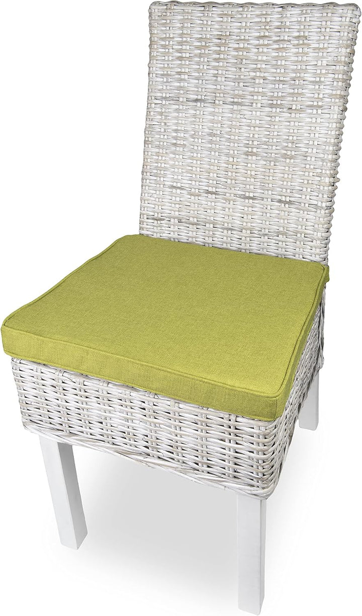 sunnypillow 4er Set Stuhlkissen 40 x 45 x 5cm | Polsterauflage Auflage für Stühle/Rattanstühle | Stu