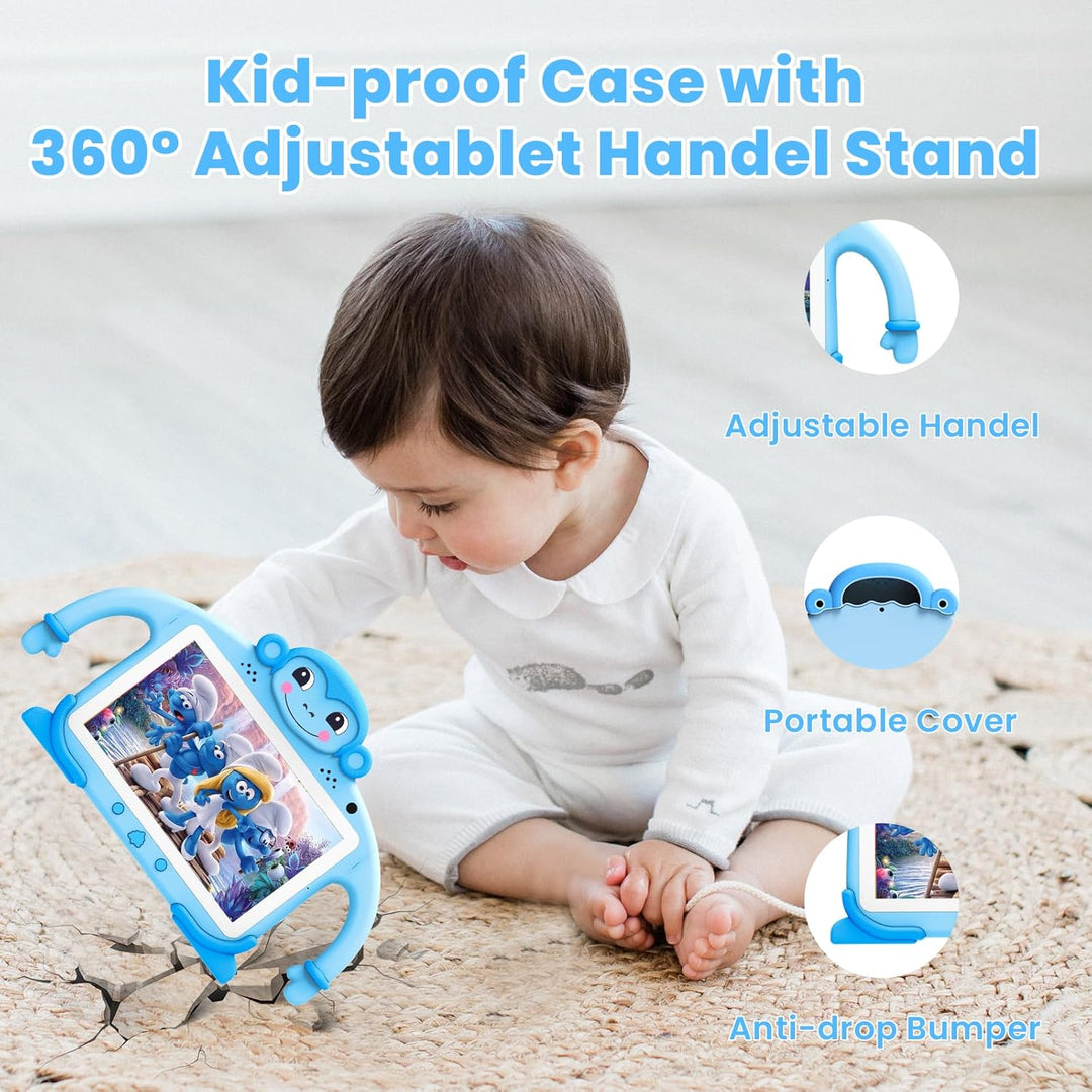 zcobro Kinder Tablet 7 Zoll Andorid Tablet für Kinder 2GB RAM+32GB ROM+128GB Erweiterbar, Kids Table
