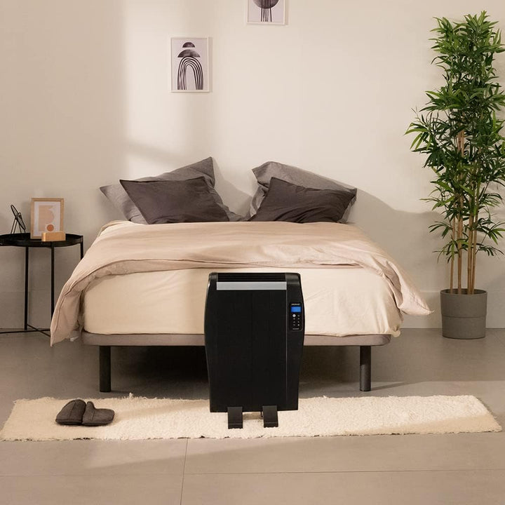 Cecotec Flachheizkörper mit Fernbedienung ReadyWarm 800 Thermal Black. Mit 4 Heizrippe und 600 W, LC