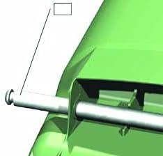 Sulo MGB 240 Achse | Radachse Ersatzachse Müllgrossbehälter der Grösse 240 Liter