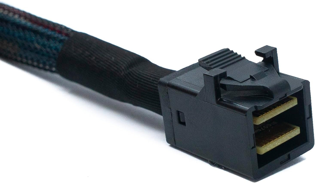 SYSTEM-S SFF-8643 Kabel 50 cm Mini SAS HD zu SFF-8087 Adapter für SSD Festplatte Motherboard