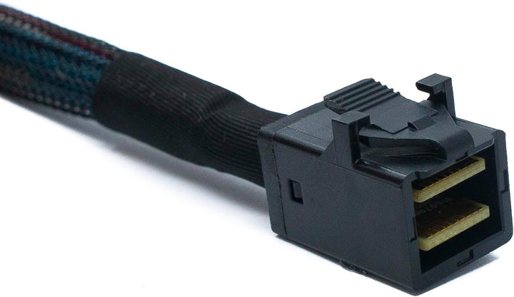 SYSTEM-S SFF-8643 Kabel 50 cm Mini SAS HD zu SFF-8087 Adapter für SSD Festplatte Motherboard