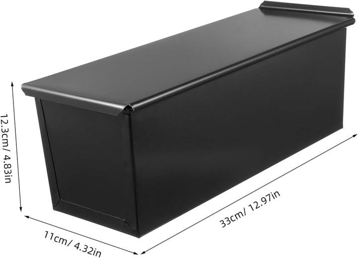 Hemoton Laibpfanne mit Deckel Stahlbrot Backform Kuchen Toast Antihaft-Toastbox zum Backen von Brot