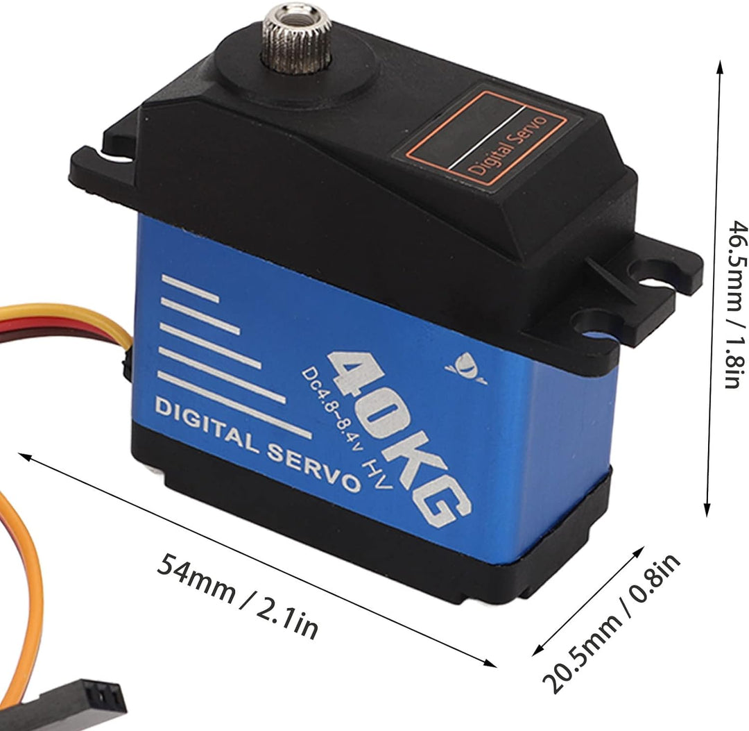 RiToEasysports 40KG Servo, 40KG High Torque RC Servo Wasserdichtes Digitalservo mit 25T Servoarm für