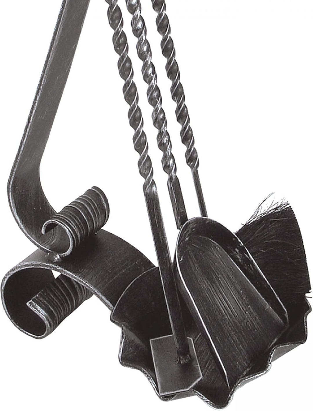 raik 21.05.022.2 Kaminbesteck, Schmiedeeisen, schwarz lackiert, 66cm