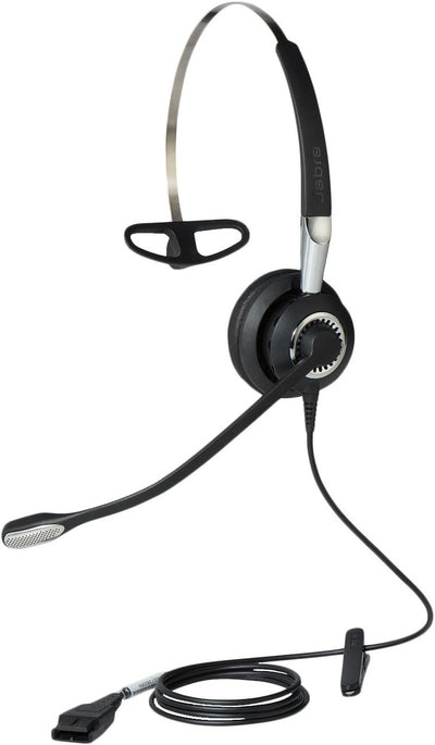 Jabra Biz 2400 II Quick Disconnect On-Ear Mono Headset - Ultra Noise-cancelling and Corded Lightweig