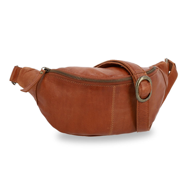 Gusti Leder Bauchtasche Cillian – Vintage Gürteltasche Leder Damen Herren vielseitige Hüfttasche Cro