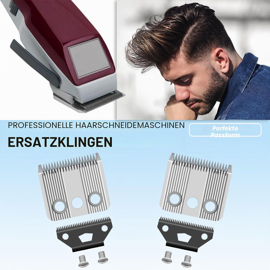 AUDOC Star Blade, Ersatzklinge, kompatibel mit dem Rasenmäher Moser 1400, aus Edelstahl, 0,7 – 3 mm,