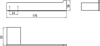 Emco 050501600 Edelstahl Reservepapierhalter Loft, Normal