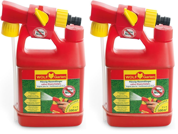 WOLF Garten Lm 100 B Plus Eisenchelat, Rot (Packung mit 2) 2 Liters, 2 Liters