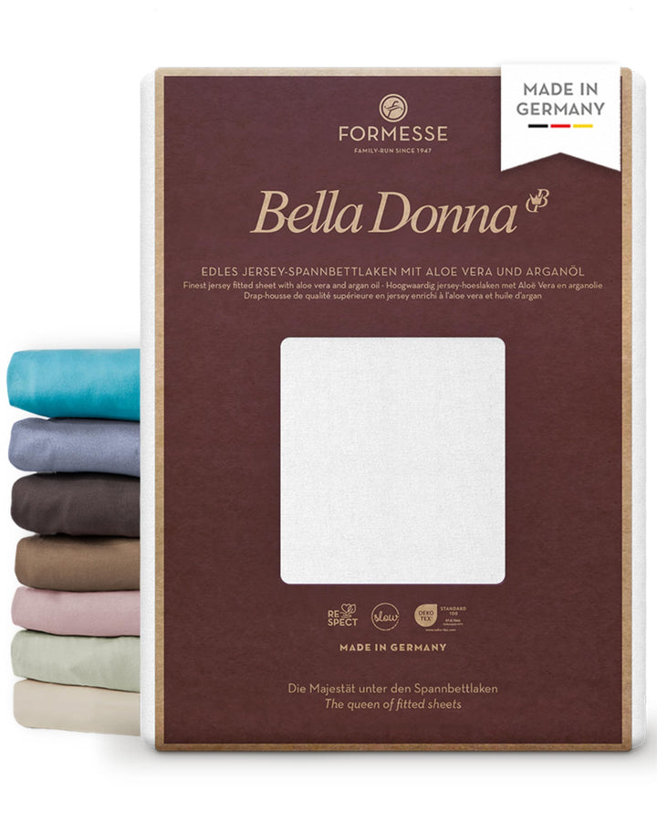 Formesse Bella Donna Jersey Spannbetttuch Weiss 90x190-100x220 80 cm x 200 cm Weiss, 80 cm x 200 cm