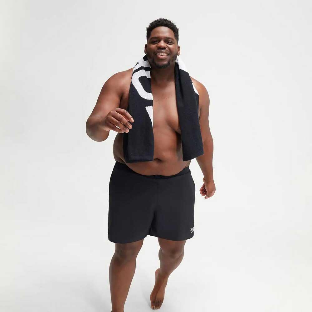 Speedo Herren Plus Size Essential 16" Wassershort 48 Grosse Grössen Schwarz, 48 Grosse Grössen Schwa