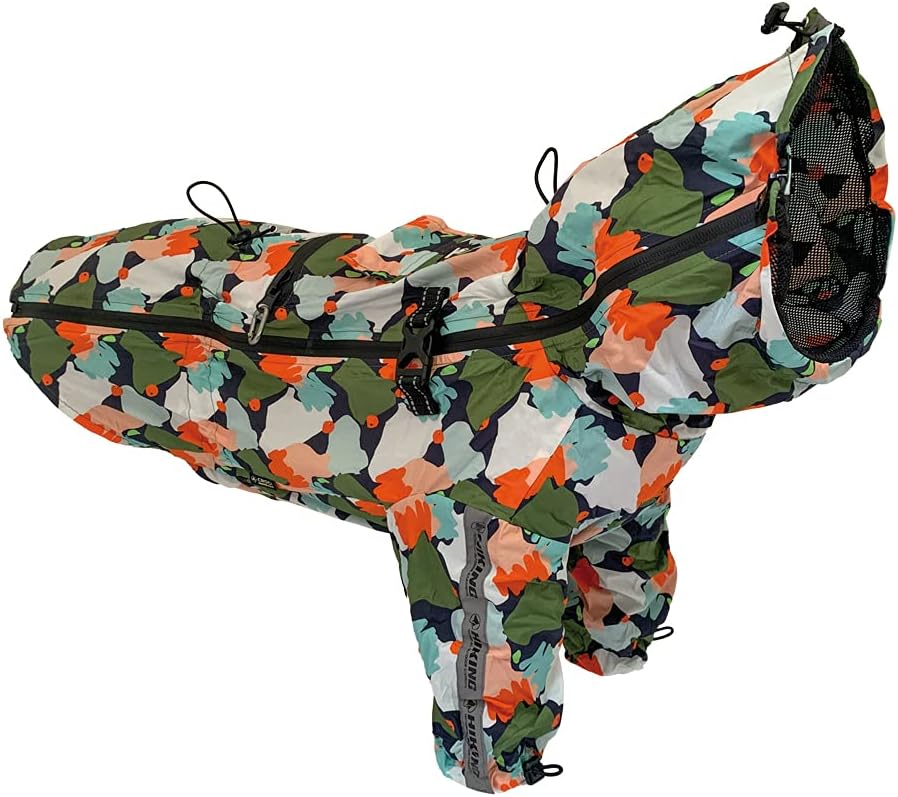 Croci Hiking Regenmantel für Hunde, tragbar, Go Harlequin, Grösse 55 cm - 381 g, 55 cm