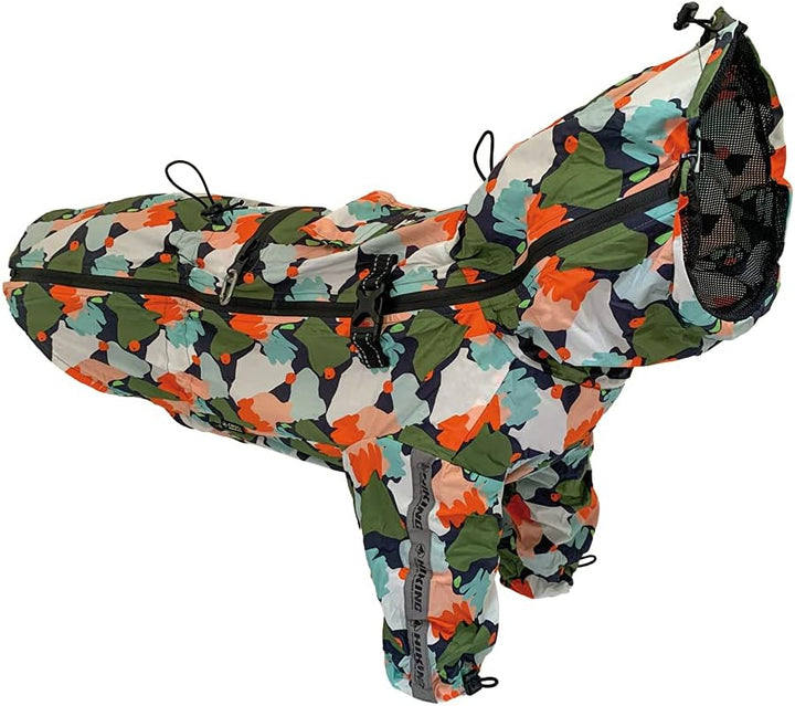 Croci Hiking Regenmantel für Hunde, tragbar, Go Harlequin, Grösse 55 cm - 381 g, 55 cm