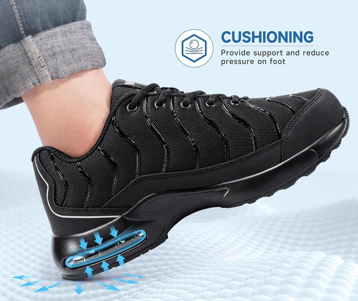 LARNMERN Sicherheitsschuhe Herren Leichte Arbeitsschuhe Herren rutschfeste Schutzschuhe Dämpfung Abr