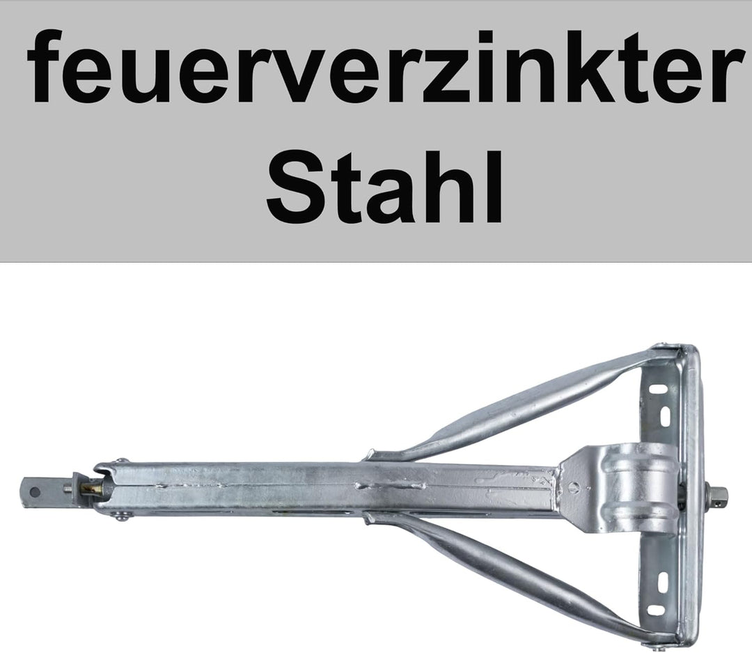 Ausdrehstütze Eckstütze aus Stahl Stützbein geeignet für Caravan Trailer PKW-Anhänger Abstützung Niv