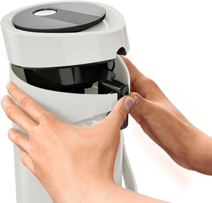 Tefal K3140214 Pumpthermoskanne, Kunststoff, Weiss, Weiss