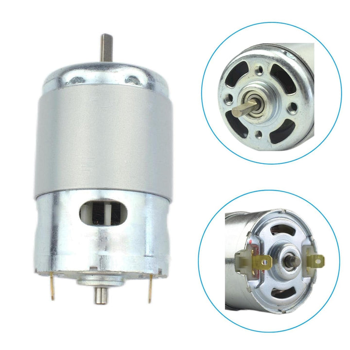 CONQUERALL DC 895 12V/24V 6000RPM/24V 12000RPM Motor mit Doppelkugellager Hochdrehmoment D-Welle Mot