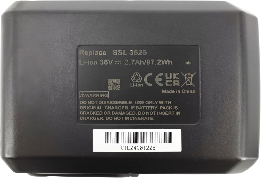 PowerSmart® Li-Ion 36V 4000mAh Kompatibler Ersatz für HITACHI BSL 3626, HITACHI DH 36DAL, DH 36DL We