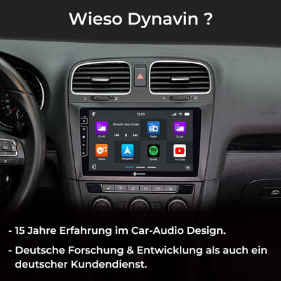 DYNAVIN Android Autoradio Navi für VW Golf 6, mit 4 * 100W DSP Verstärker | DAB+ Radio; Kompatibel m