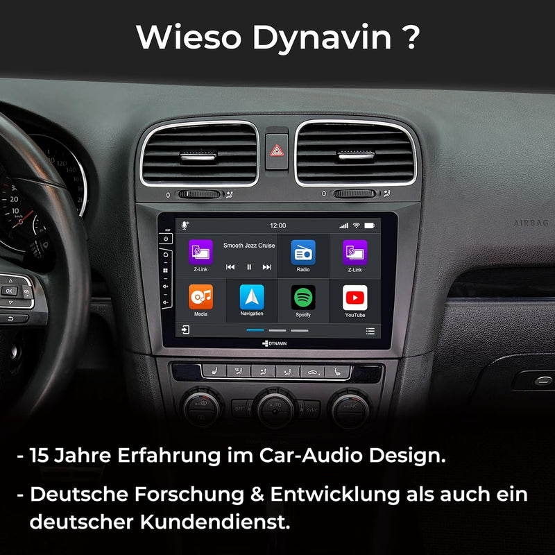 DYNAVIN Android Autoradio Navi für VW Golf 6, mit 4 * 100W DSP Verstärker | DAB+ Radio; Kompatibel m