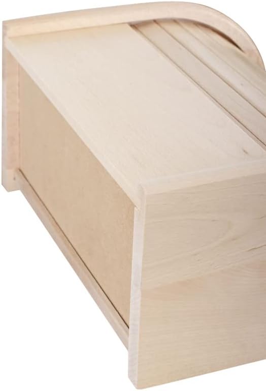 Brot-Box aus Holz, aufrollbar oder herunterklappbar, verschiedene Versionen erhältlich, holz, Raw Wo