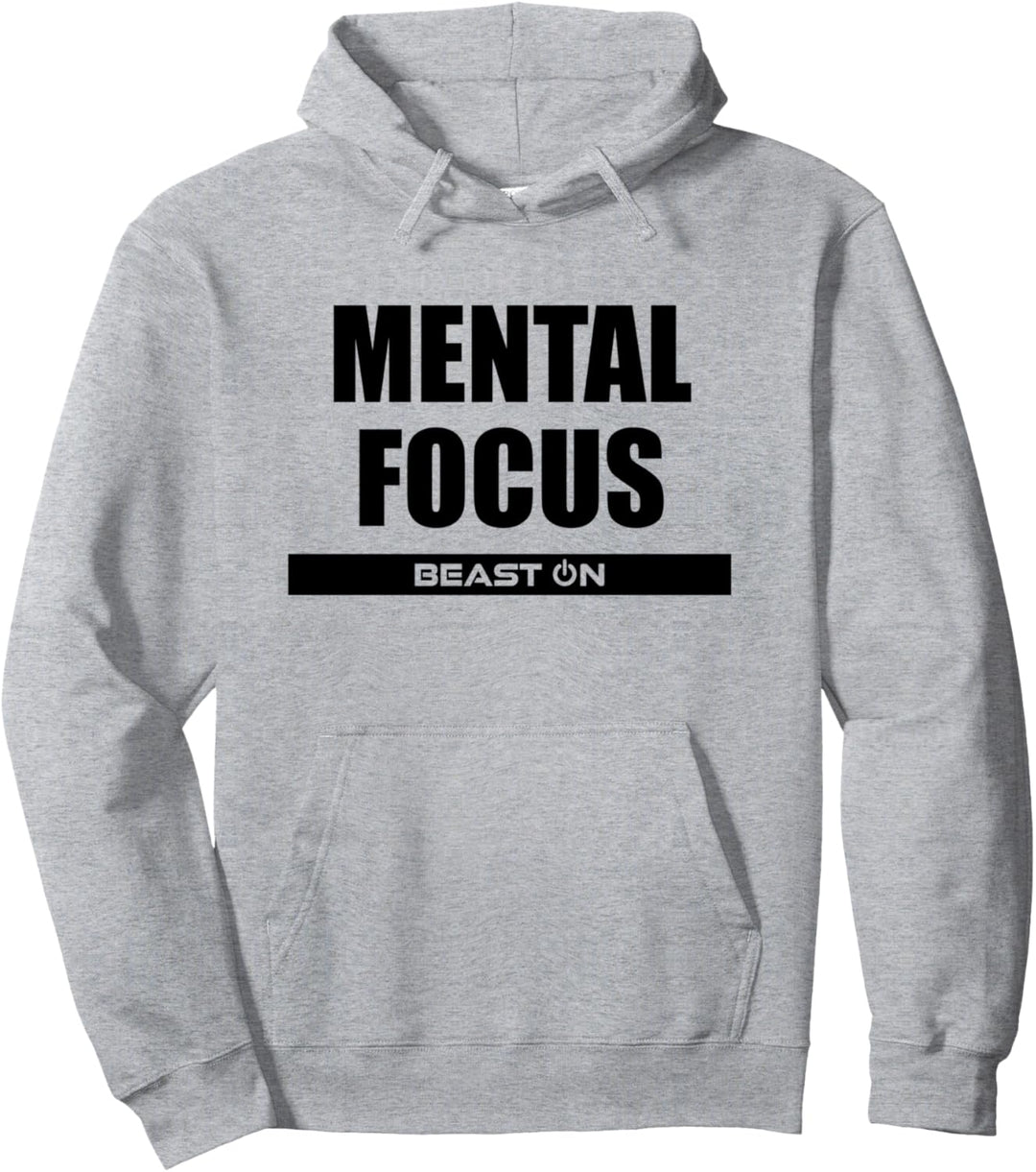 Mental Focus Fitness Bodybuilding Gym Motivation Sprüche Pullover Hoodie