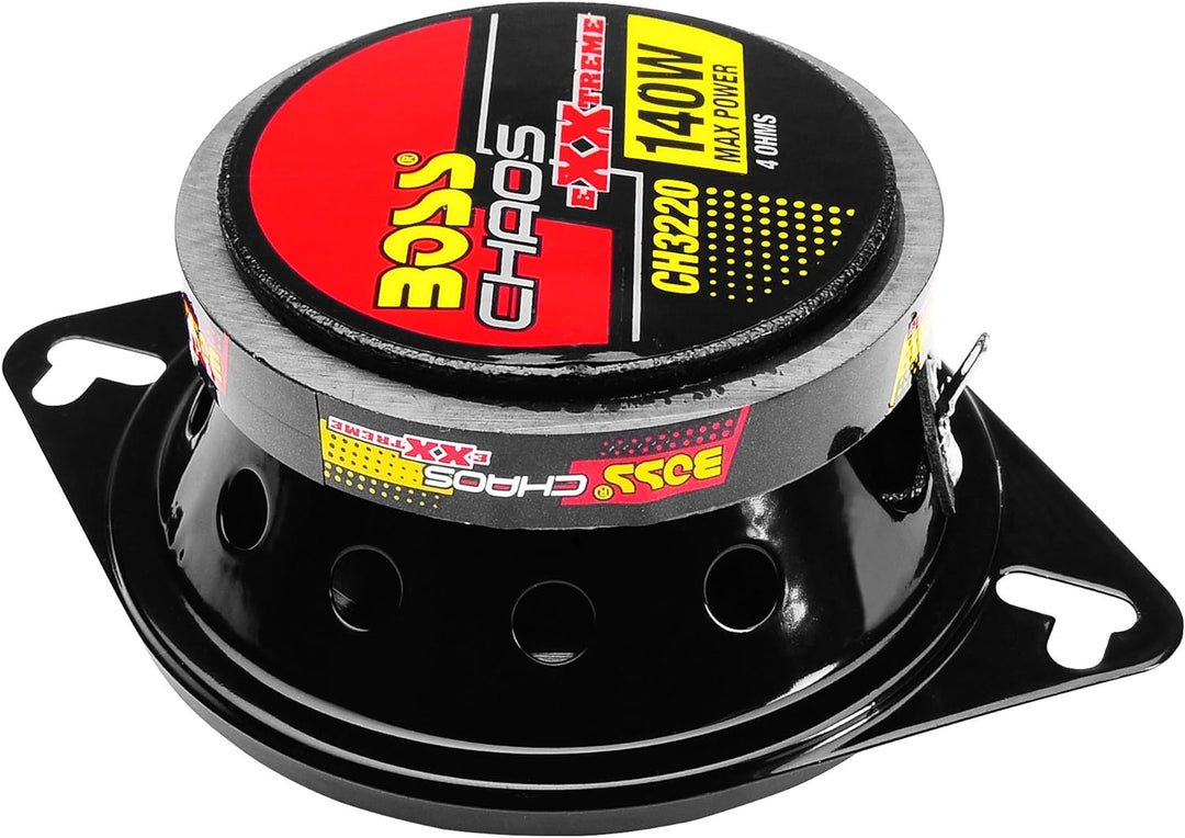 The Wholesale House boss audio ch3220 8cm (3.5") 2-wege-lautsprecher auto 140w 8,9 cm, Rot, 8,9 cm,