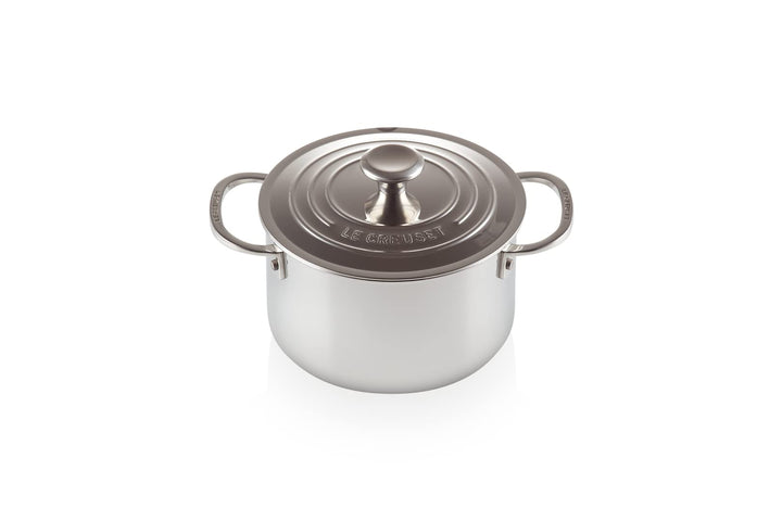 Le Creuset Fleischtopf aus 3-ply PLUS Edelstahl, 18 cm, 96600618000000, 18 cm