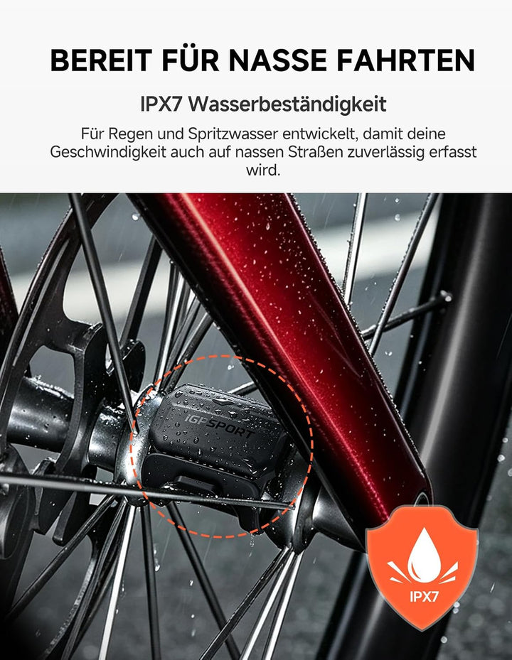 iGPSPORT CAD70 Trittfrequenzsensor &amp; SPD70 Geschwindigkeitssensor, Fahrrad, SPD70