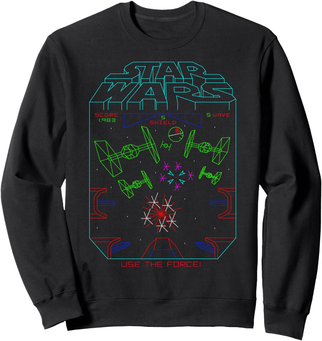 Star Wars Arcade Game Play Logo Sweatshirt