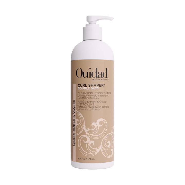 Ouidad Curl Shaper Double Duty Weightless Cleansing Conditioner, Multitasking-Formel, als Reinigungs
