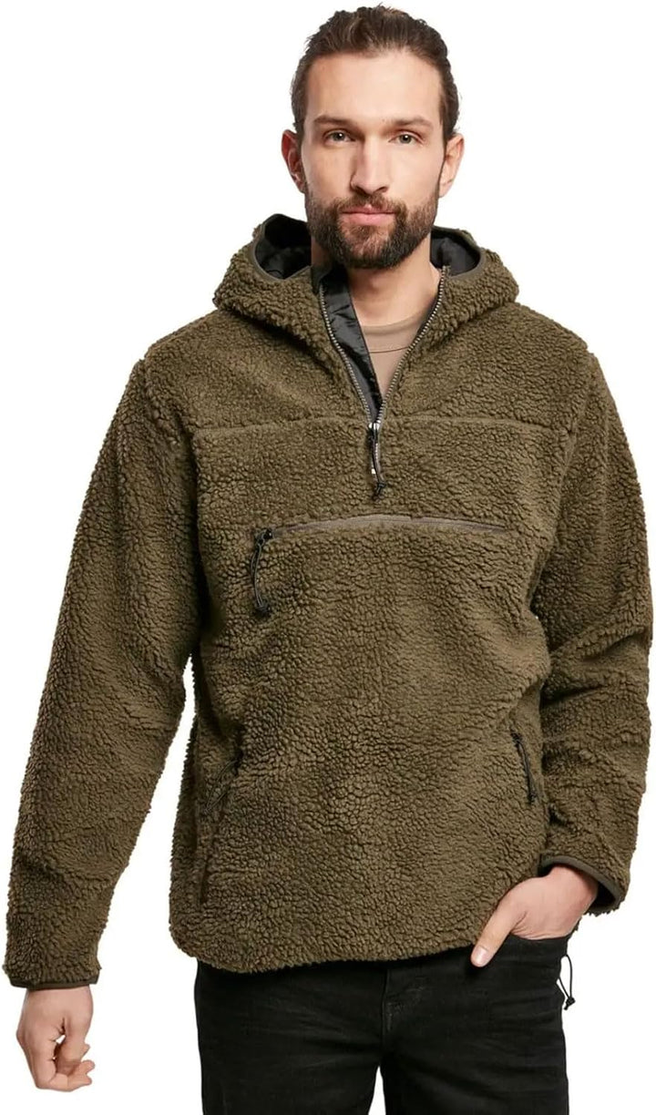 Brandit Teddyfleece Worker Pullover XL Oliv, XL Oliv