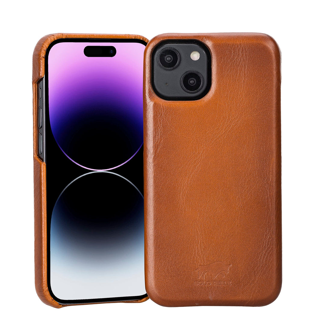 Solo Pelle Lederhülle für das iPhone 14 in 6.1 Zoll Princeton Case Leder Hülle Ledertasche Backcover