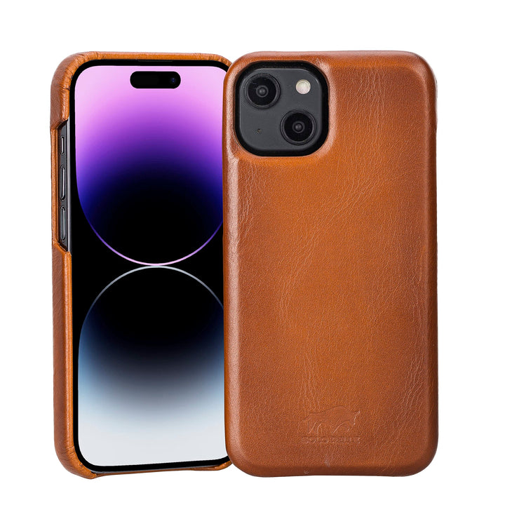 Solo Pelle Lederhülle für das iPhone 14 in 6.1 Zoll Princeton Case Leder Hülle Ledertasche Backcover