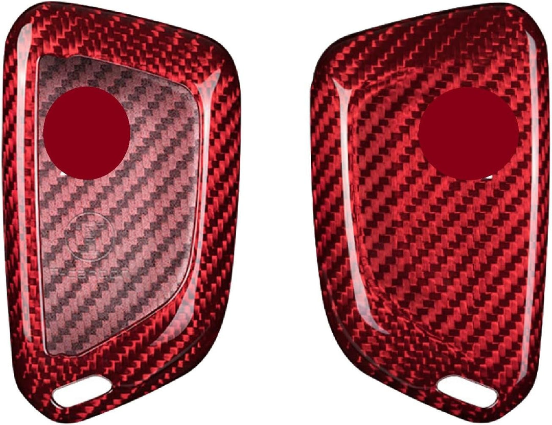 M.JVisun Echte Kohlefaser Abdeckung Fall Für Chevrolet Chevy Corvette C8 2020-2021 Auto Schlüssel Sc