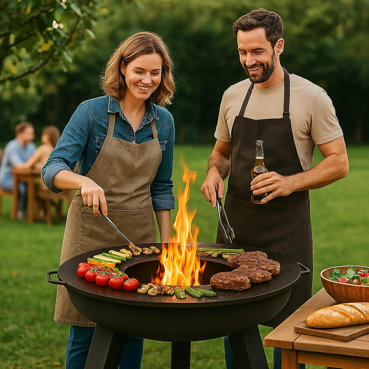 SOUK ONE Plancha Ø 60 cm Feuerring Feuerplatte Grillring für Feuerschale, Feuertonne - Grillplatte a