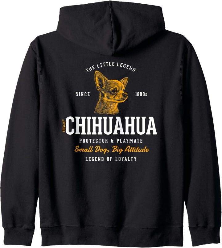 Vintage-Stil Retro Chihuahua Kapuzenjacke
