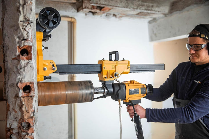 WABROTECH® Kernbohrgerät Handgeführt ⌀22–202 mm an Kernbohrständer und Wasserzuführgerät 11 L - Diam