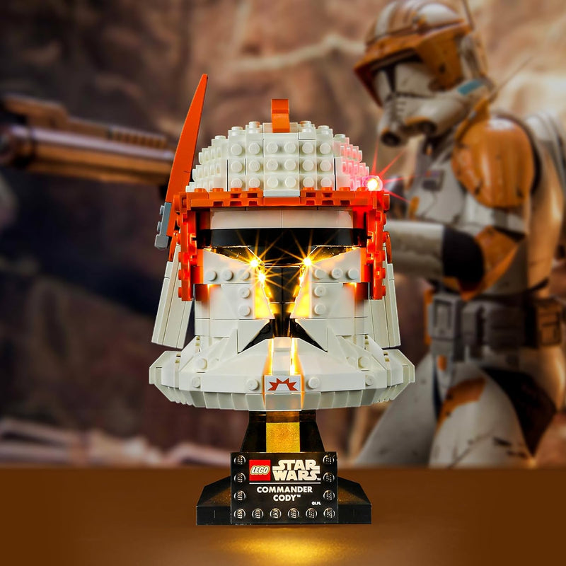 BRIKSMAX 75350 Led Licht für LEGO Clone Commander Cody Helm - Compatible with Lego Star Wars Baustei