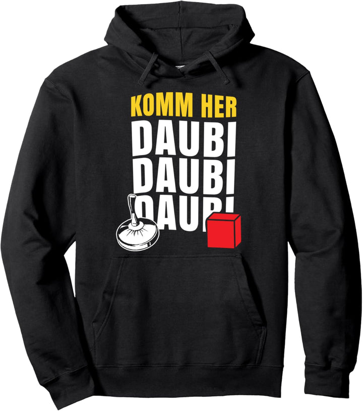 Lustiges Stockschiessen Stocksport Komm Her Daubi Daubi Pullover Hoodie