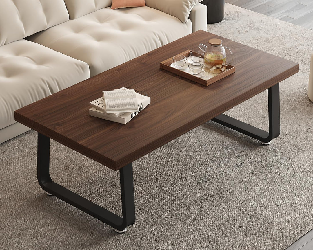 HSH Couchtisch Holz Wohnzimmertisch Industrie Design Beistelltisch für Wohnzimmer Sofatisch Elegante
