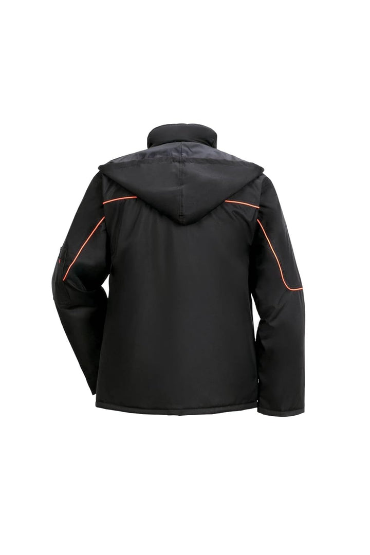 Planam Outdoor Winter Herren Piper Jacke schwarz orange Modell 3535 Grösse S schwarz/orange S, schwa