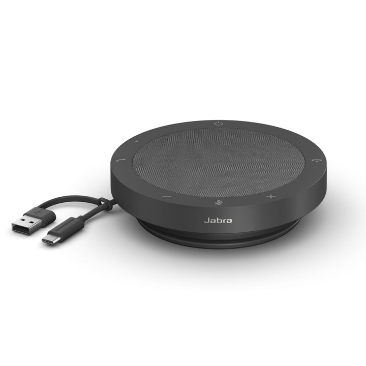 Jabra Speak2 40 tragbare Freisprechlösung, 4 Mikrofone mit Geräuschunterdrückung, 50 mm Breitband-La