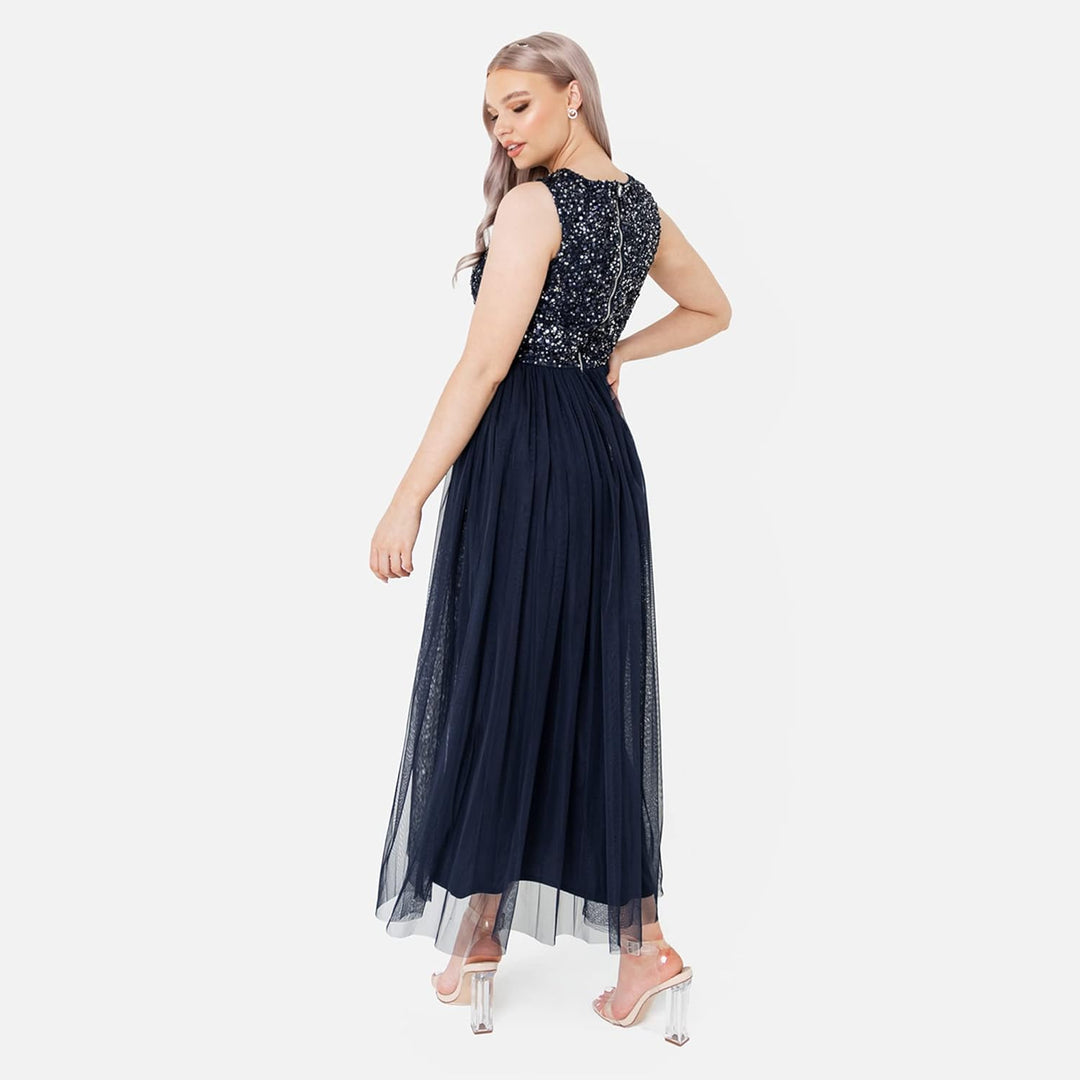 Maya Deluxe Damen Bridesmaid Dress Navy 50, Navy 50