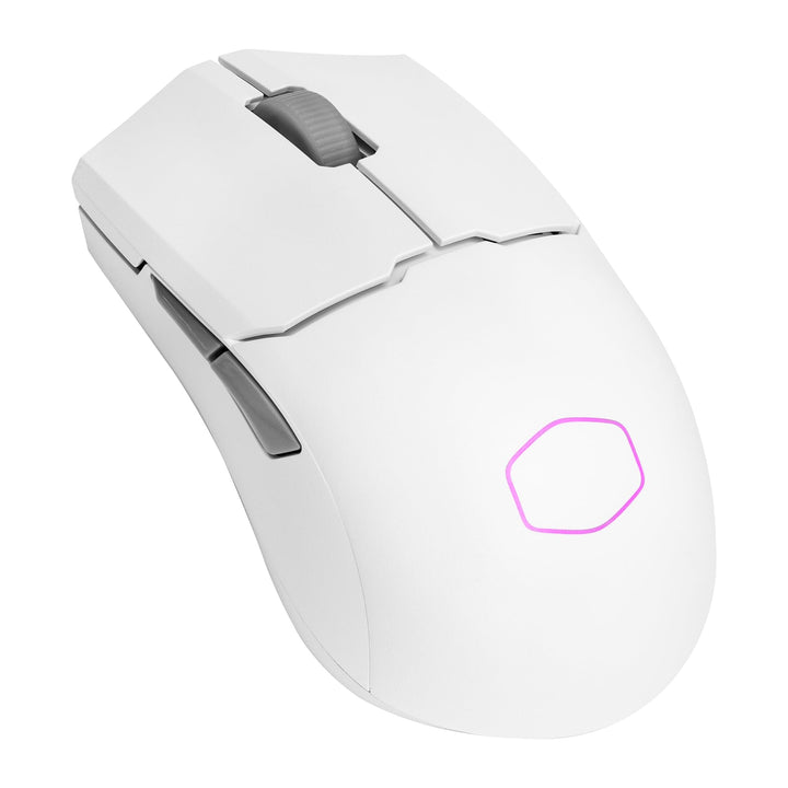Cooler Master MM712 Kabellose Gaming-Maus weiss mit einstellbaren 19.000 DPI, 2,4 GHz und Bluetooth