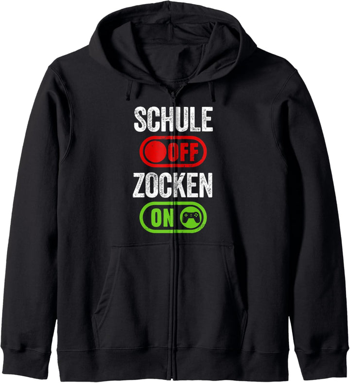 Gamer Zocker Computerspiele Schule Off Zocken Ein Kapuzenjacke