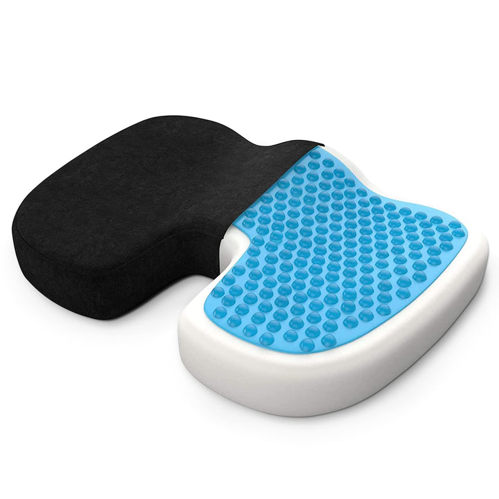 bonmedico Sitzkissen orthopädisch - Memory Foam Gel Steissbeinkissen - Ergonomisches Sitzkissen für